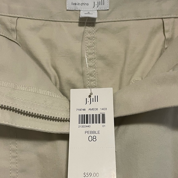 NWT J Jill Live In Chino Pebble Skirt Size 8 - Picture 3 of 4